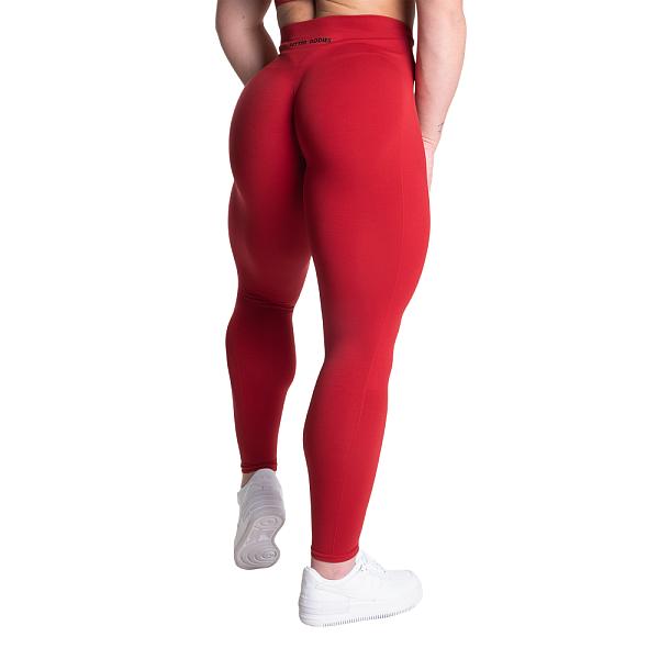 Better Bodies Scrunch Leggings - Chili Red Detail 3