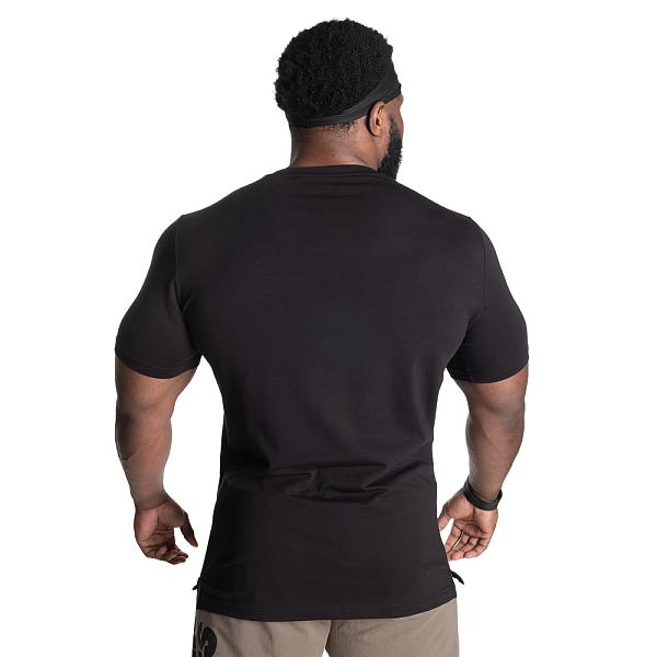 Better Bodies Essential Tapered Tee - Black Detail 2