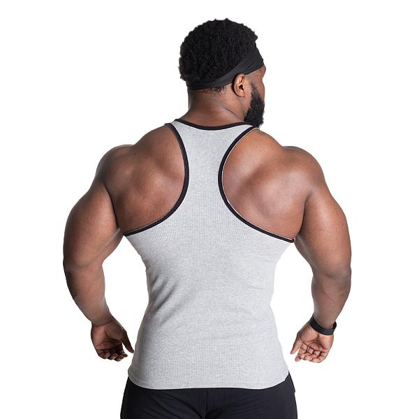 Better Bodies Dumbbell T-Back - Grey Melange Detail 2