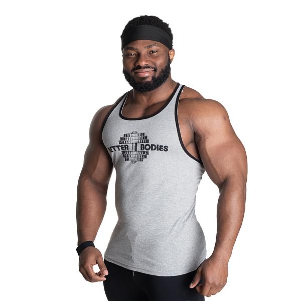 Better Bodies Dumbbell T-Back - Grey Melange Detail 3