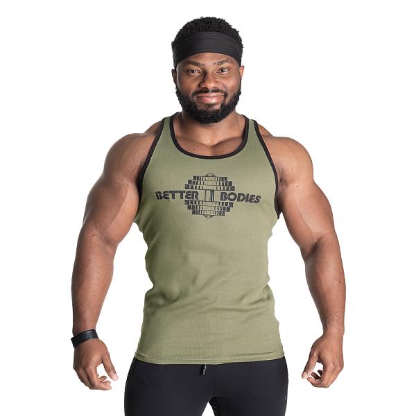 Better Bodies Dumbbell T-Back - Washed Green Detail 1
