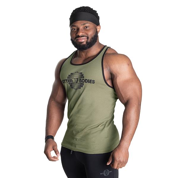 Better Bodies Dumbbell T-Back - Washed Green Detail 3