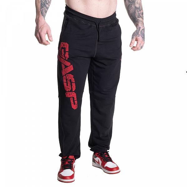 GASP Vintage Sweatpants - Black/Red Detail 2
