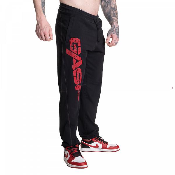 GASP Vintage Sweatpants - Black/Red Detail 4