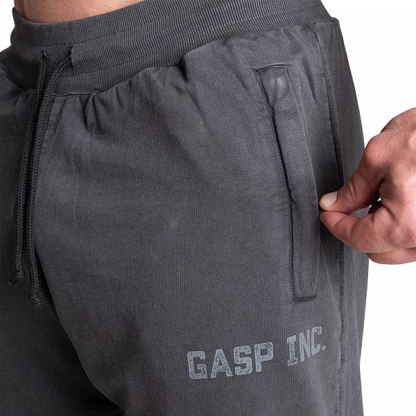 GASP Acid Sweatpant - Acid Washed Black Detail 4