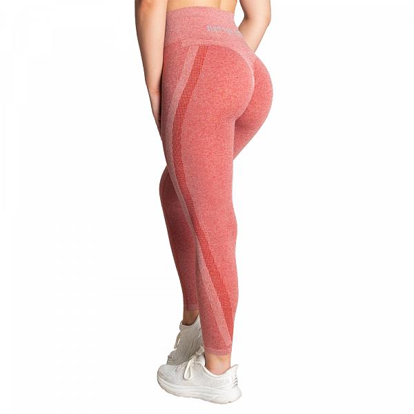 Better Bodies Curve Scrunch Leggings - Chili Red Melange Detail 1