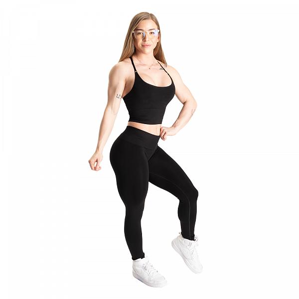 Better Bodies Rockaway Bra - Black Melange Detail 6