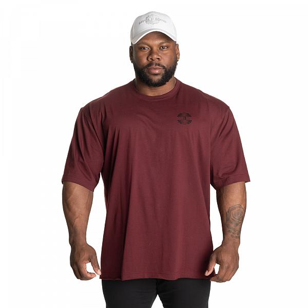 Better Bodies Union Iron Tee - Maroon Detail 2