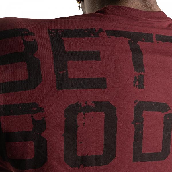 Better Bodies Union Iron Tee - Maroon Detail 5