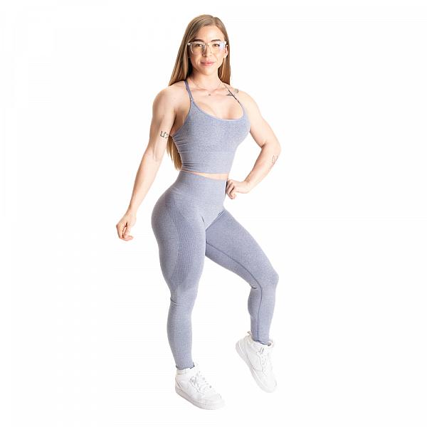 Better Bodies Rockaway Leggings V2 - Light Blue Melange Detail 5