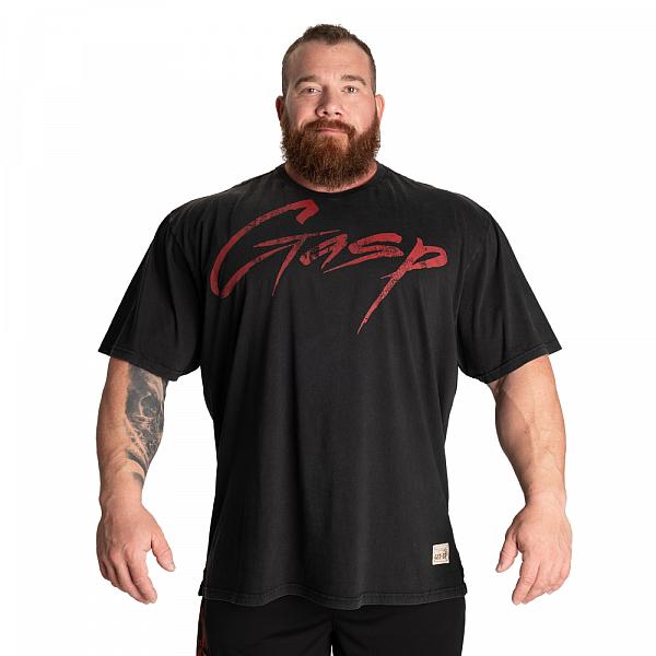 GASP Vintage Original Tee - Washed Black/Red Detail 1