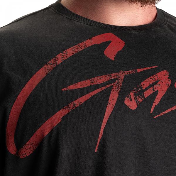 GASP Vintage Original Tee - Washed Black/Red Detail 4