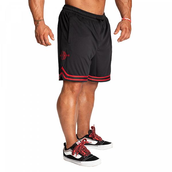 Better Bodies Basketball Shorts - Black/Red Detail 1