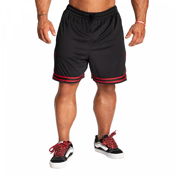 Better Bodies Basketball Shorts - Black/Red Detail 2