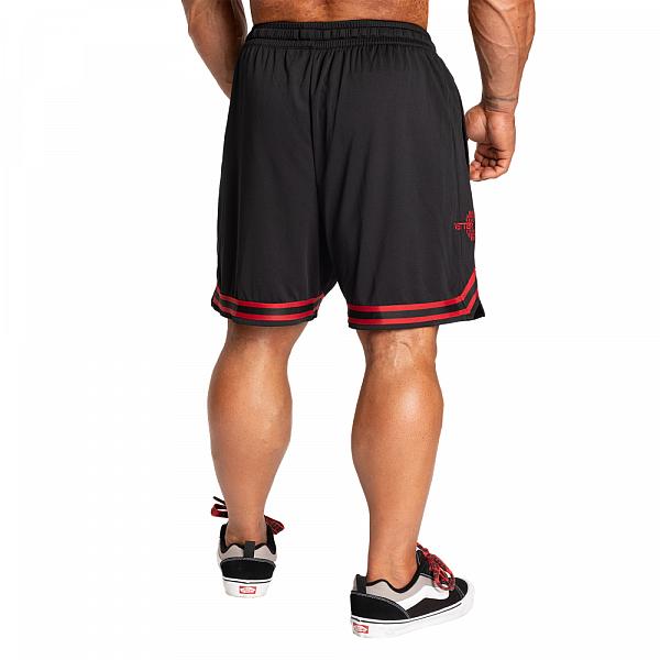 Better Bodies Basketball Shorts - Black/Red Detail 3