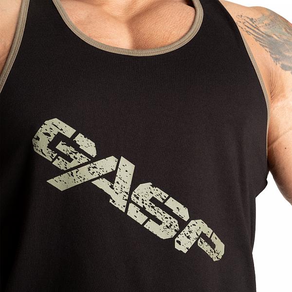 GASP Vintage T-back - Black/Green Detail 4