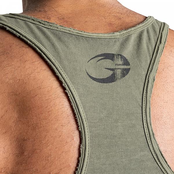 GASP Skull T-back - Acid Washed Green Detail 5