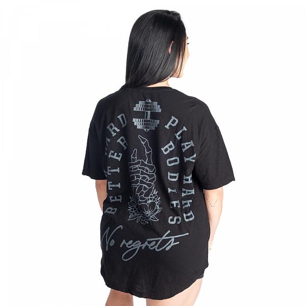 Better Bodies No Regrets Oversized Tee - Black Detail 1