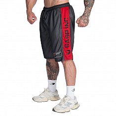 GASP No1 Mesh Shorts - Black/Red
